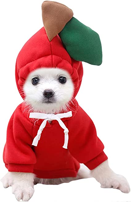 Fleece Fruit Hoodies Pet Dogs Costume