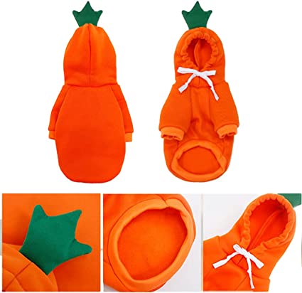 Fleece Fruit Hoodies Pet Dogs Costume