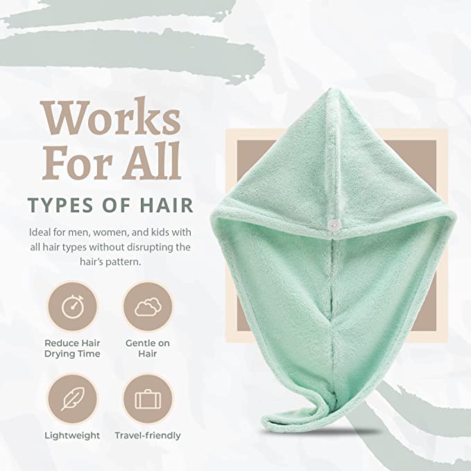 Dry hair cap super absorbent wash hair quick dry towel