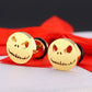 Jack Skellington Titanium Steel Round Cake Earrings