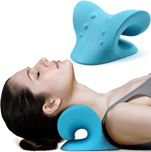 Neck and Shoulder Relaxer, Acupressure Back Support Massage Pillow