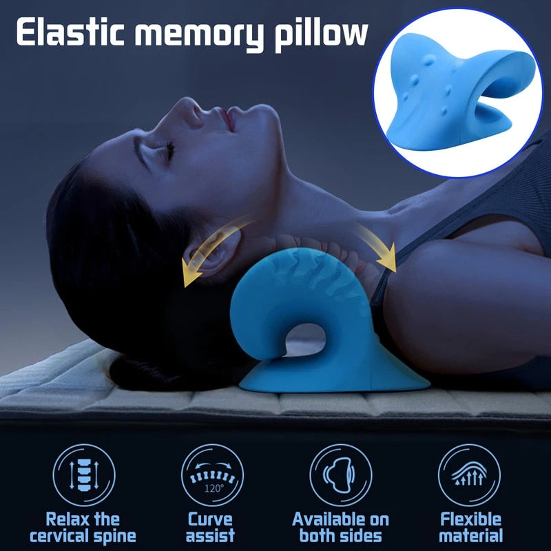 Neck and Shoulder Relaxer, Acupressure Back Support Massage Pillow