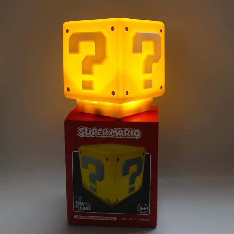 Super Mario Bros Illusion Night Light for Kids with Game Sound Effects