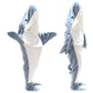 Shark Blanket Adults Flannel Hoodie Sleeping Bag Wearable Loose One Piece Pajamas