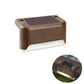 LED Solar Outdoor Waterproof Fence Lamps (Brown)