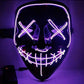 Halloween EL glow mask Black light cold mask KTV dance party LED mask