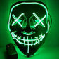 Halloween EL glow mask Black light cold mask KTV dance party LED mask