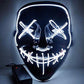 Halloween EL glow mask Black light cold mask KTV dance party LED mask