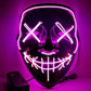 Halloween EL glow mask Black light cold mask KTV dance party LED mask