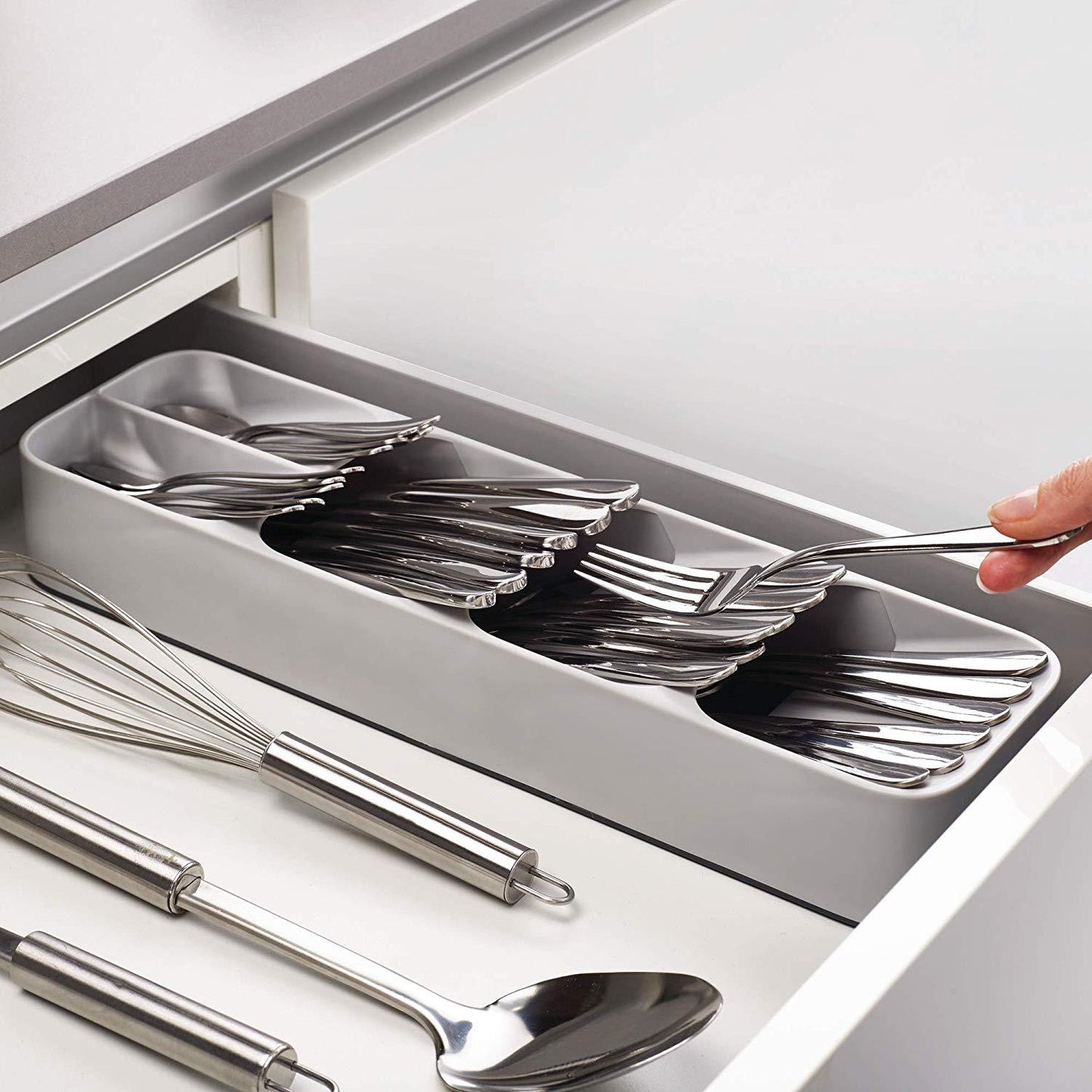 Kitchen Cutlery Drawer Organize Knife Holder Kitchen Silverware Organizer Storage Tray