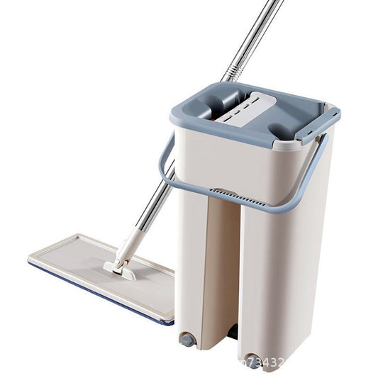 Magic Floor Squeeze Rotating Mop With Flat Bucket