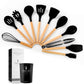 11-piece Kitchenware Set Silicone Kitchenware Set with Wooden Handle