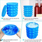 Portable Silicone Ice Bucket Silicone Ice Cube Mold