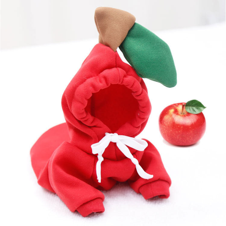 Fleece Fruit Hoodies Pet Dogs Costume