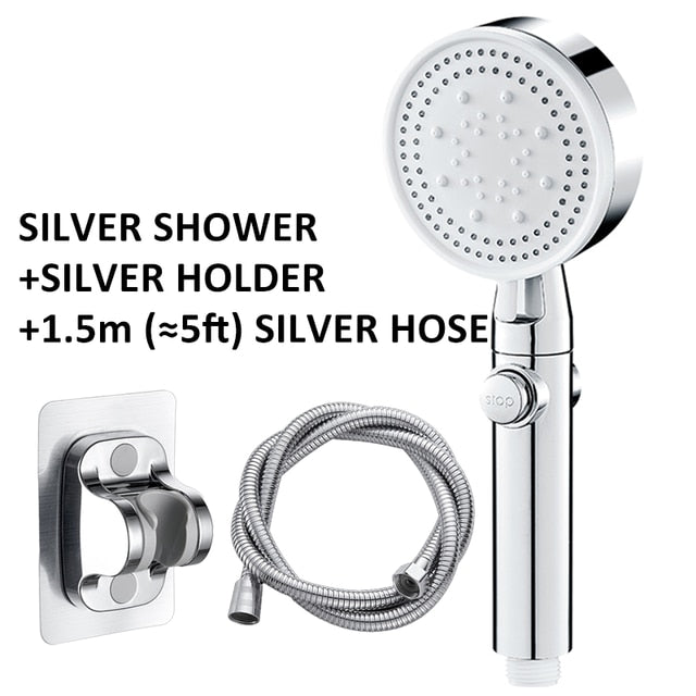 High Pressure Shower Head with 5 Spray Mode