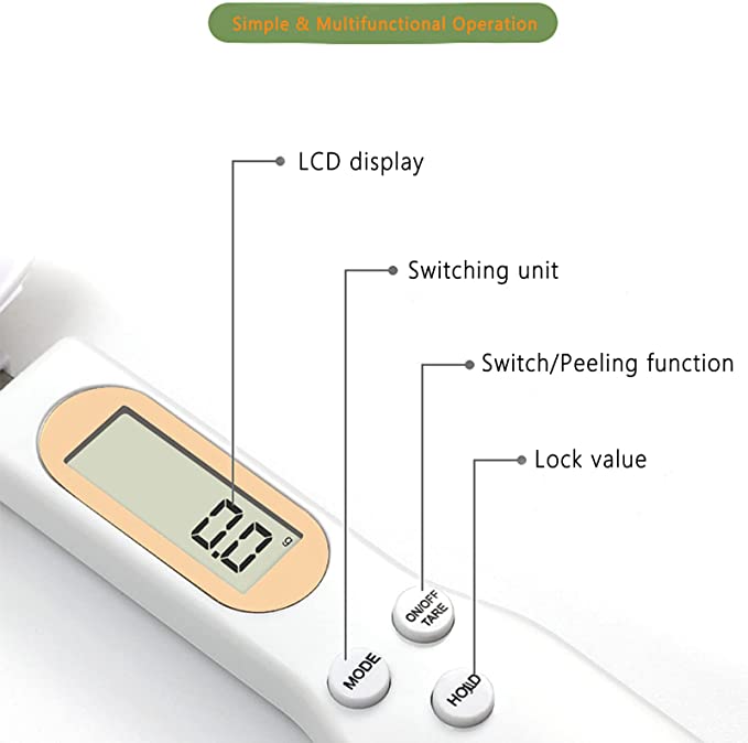 Spoon scale electronic scale 500G gram weight ( 0.1 Measuring spoon)