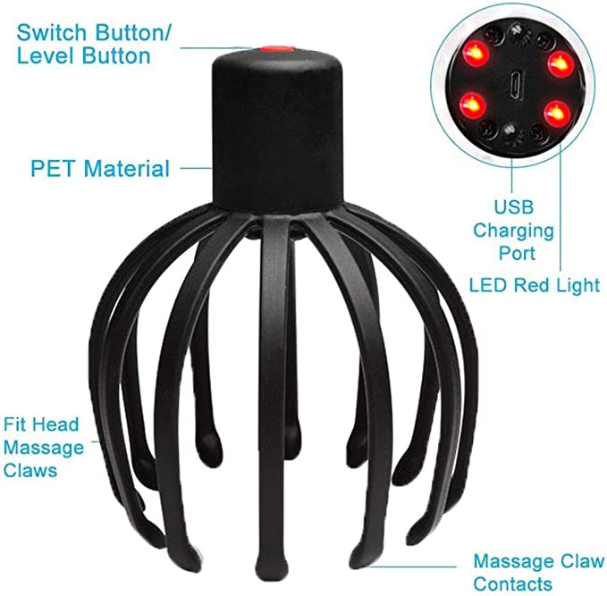 Electric Scalp Massager, 360 Degree Head Massager