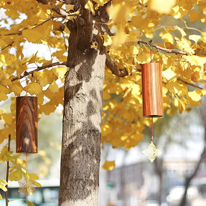 Natural Bamboo Wind Chimes Meditation Chord Windchime Wind Bell