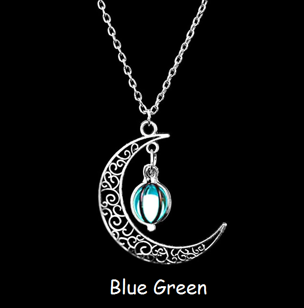 4-Color Luminous Moon Plus Pumpkin Necklace