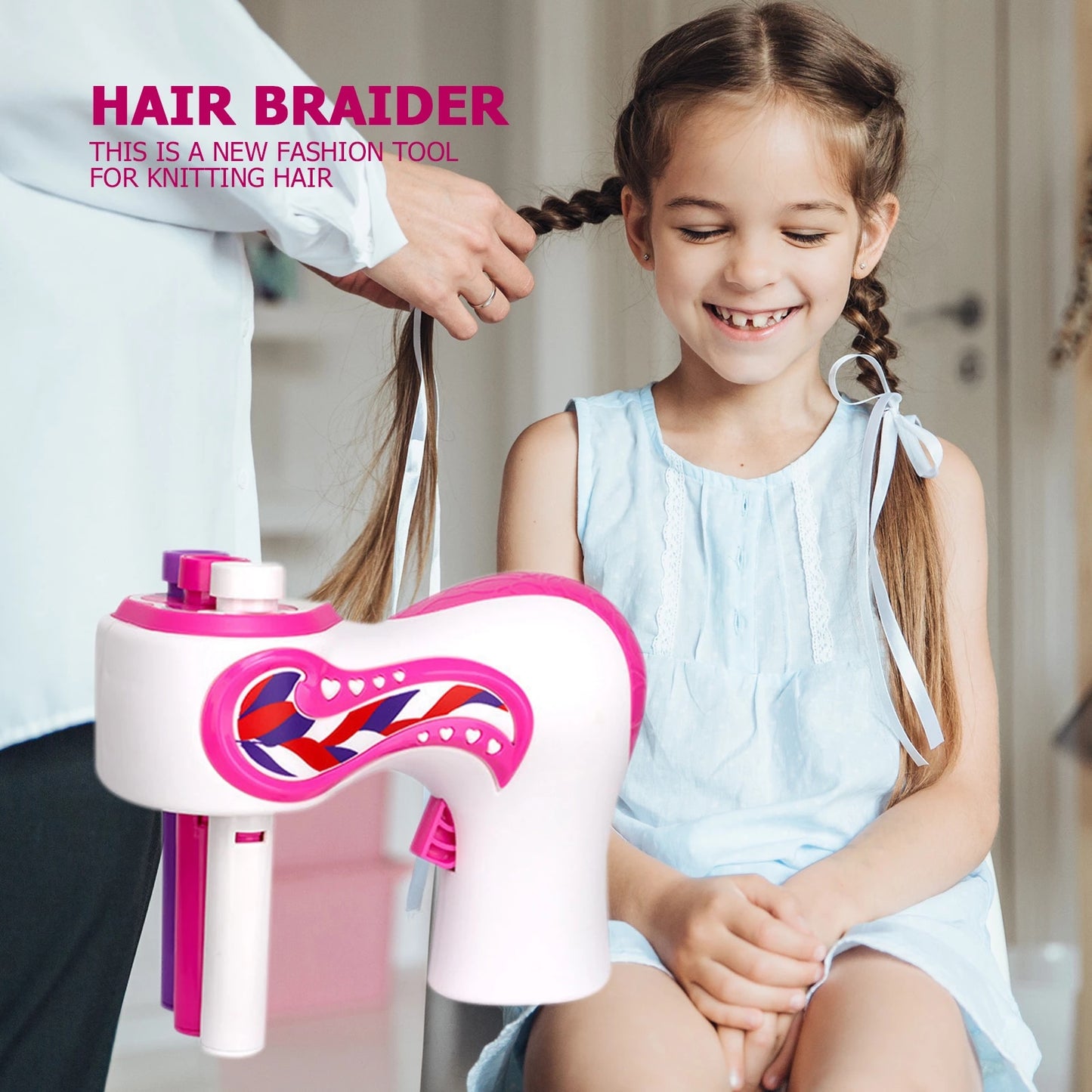 Automatic Hair Braider for Girls Electric DIY Hair Weave Machine Twist Knitting Roll Children Braiding Hair Styling Tools Gift