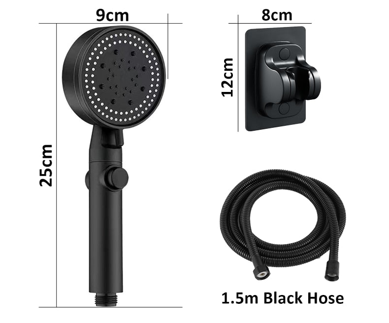 High Pressure Shower Head with 5 Spray Mode