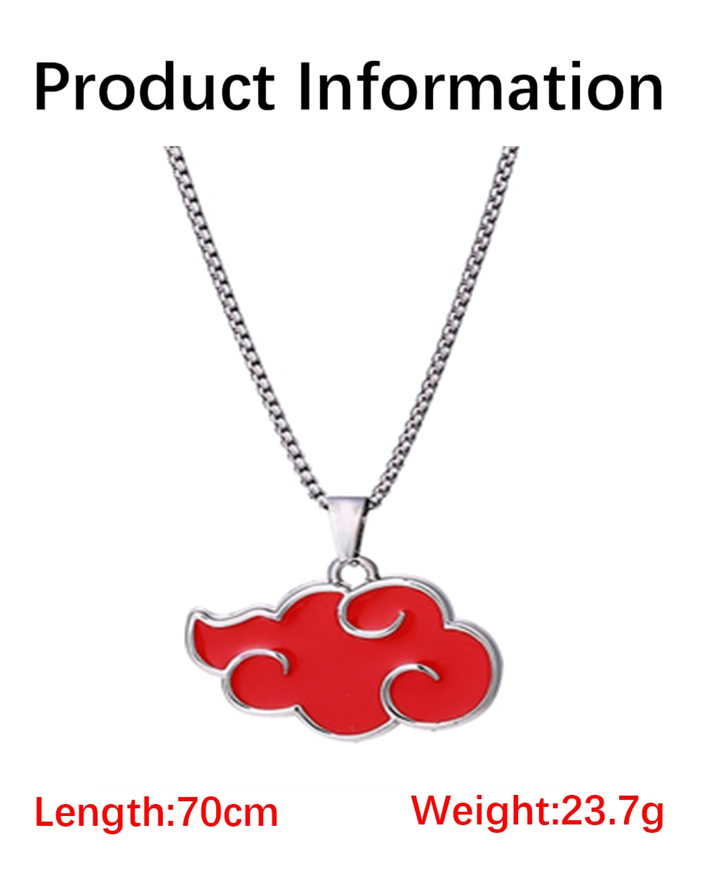 Akatsuki Red Cloud Pendant Necklace