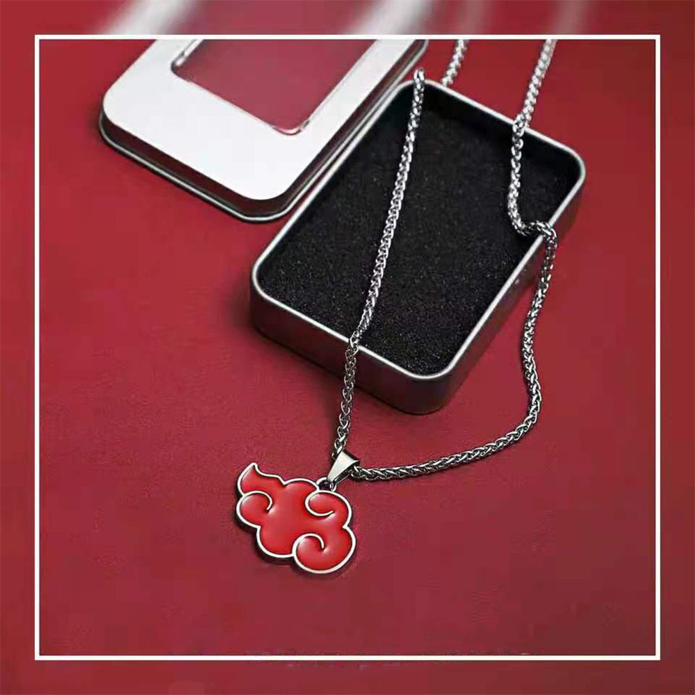 Akatsuki Red Cloud Pendant Necklace