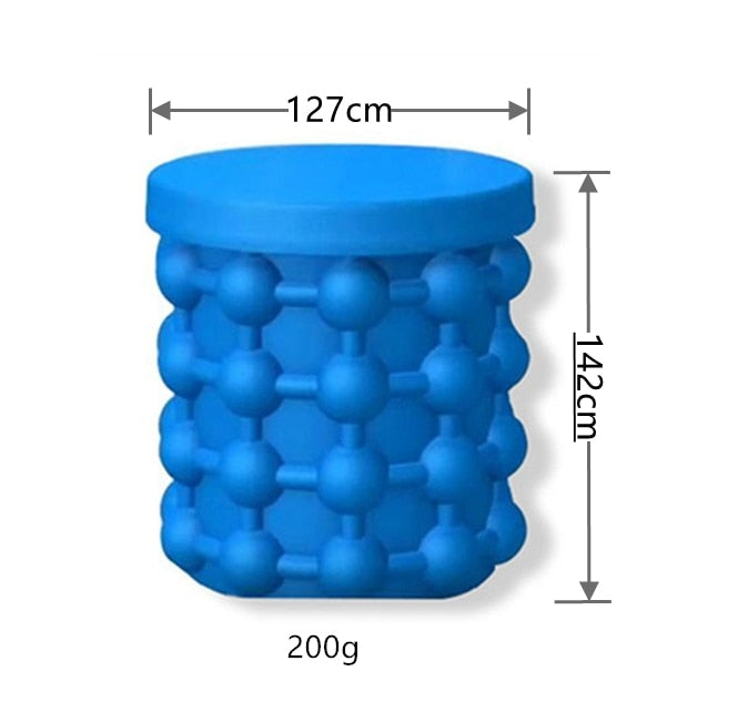 Portable Silicone Ice Bucket Silicone Ice Cube Mold