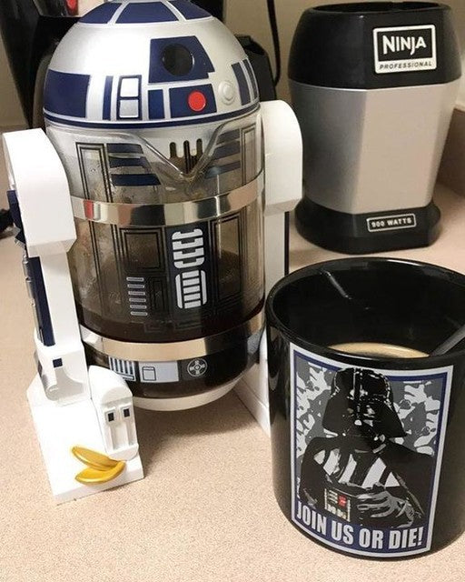 Star Wars Robot R2D2 Hand Coffee Maker French Press Pot