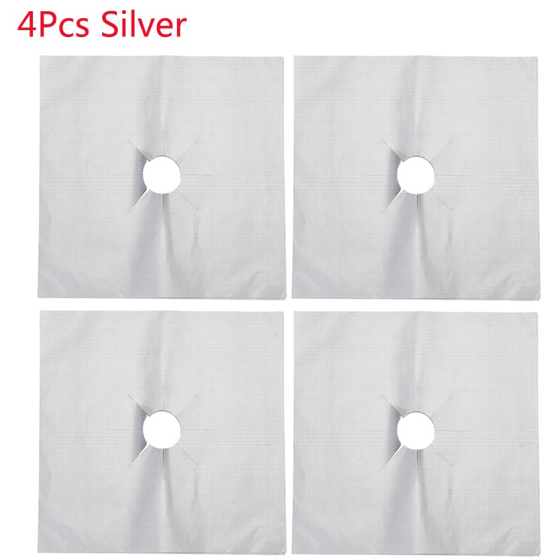 1/2/4pcs Stove Protector Cover Liner Non-Stick Aluminum Foil