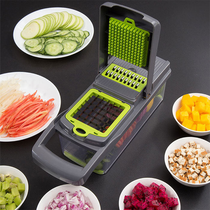 9in1 Multi-functional Vegetable Cutter Potato Slicer Carrot Grater Kitchen Accessories Gadgets Steel Blade Kitchen Tool