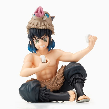 The Demon Slayer Eating Rice Balls Sitting Pose Figure