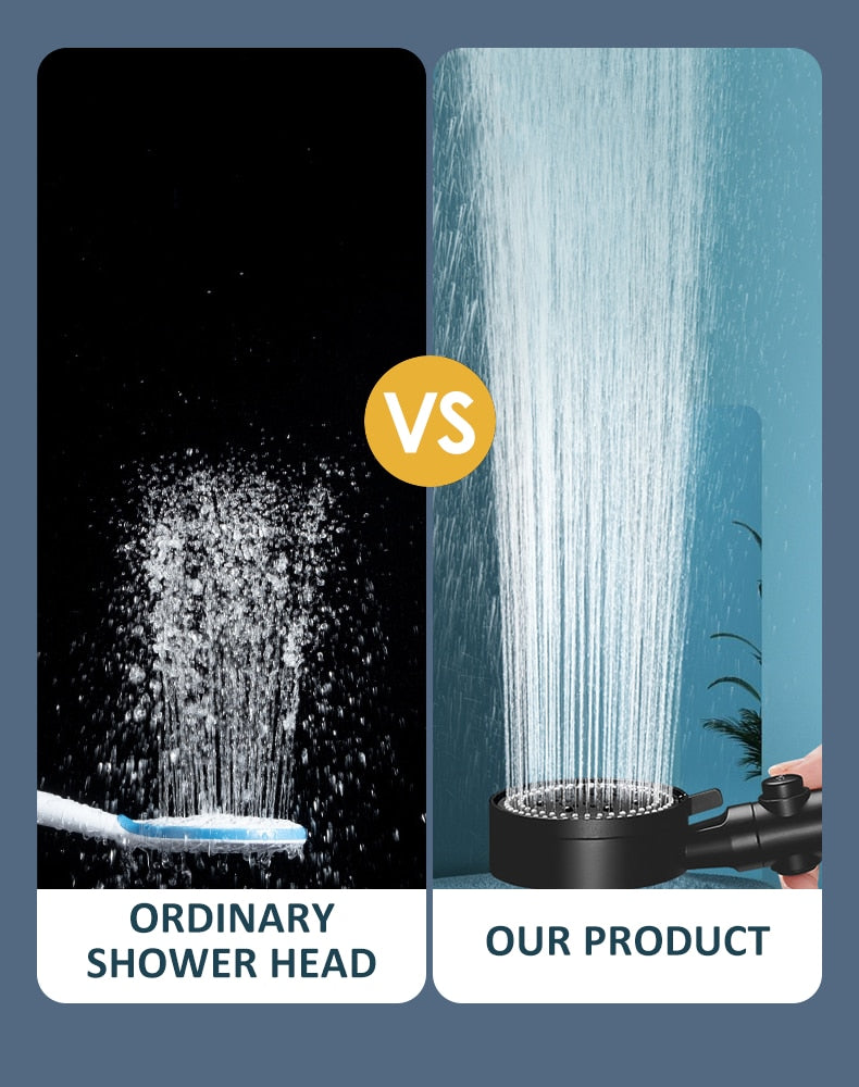 High Pressure Shower Head with 5 Spray Mode