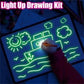 Luminescent Light Drawing Board 3D Magic Fluorescent Glow In Dark Painting Pad