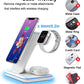 Three-in-one Wireless Charger 15W Fast Charging Vertical Stand