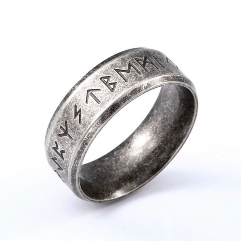 Titanium Rings Genuine Stainless Steel Jewelry Viking Norse Nordic Ring