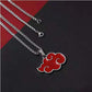 Akatsuki Red Cloud Pendant Necklace