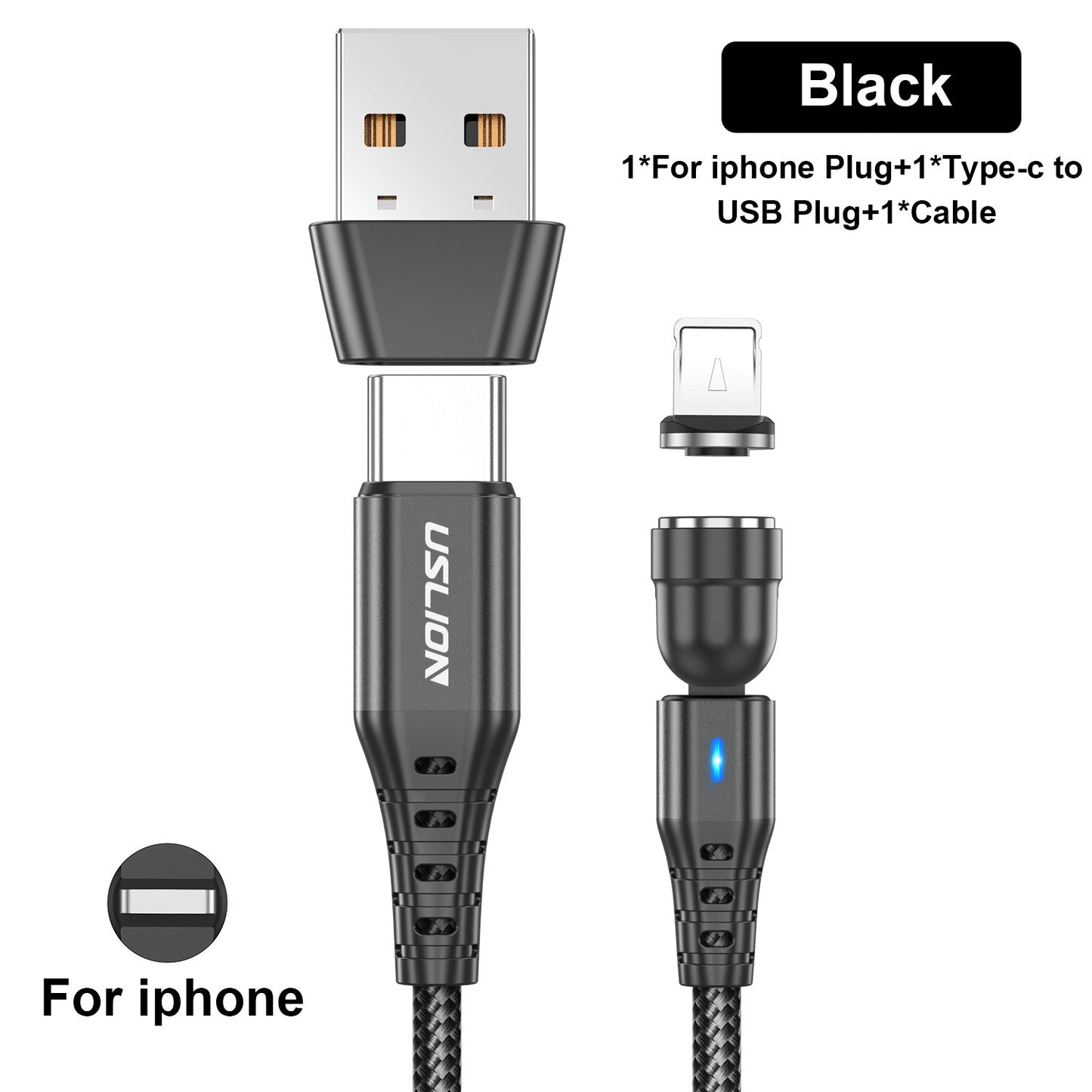 6-in-1 Fast Charging Magnetic Data Cable