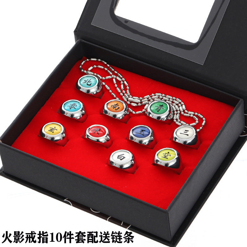 Naruto Ninja Ring Akatsuki Itachi Payne Six Paths Orochimaru Naruto Ring Set