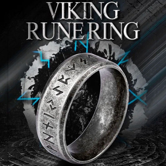 Titanium Rings Genuine Stainless Steel Jewelry Viking Norse Nordic Ring