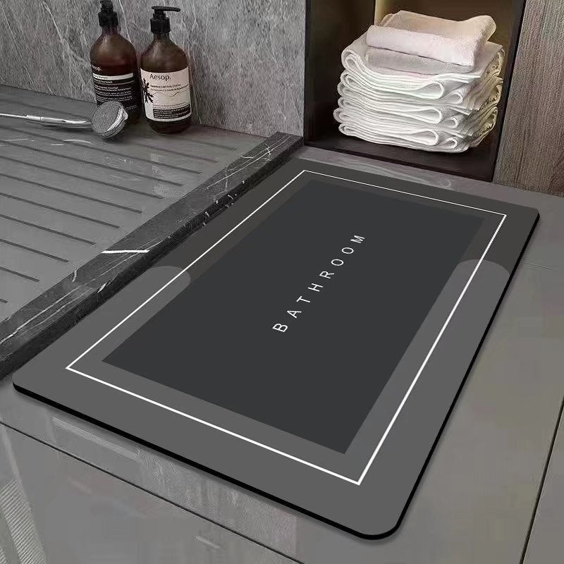 Floor mat thermoplastic rubber material TPR floor mat bathroom door mat bathroom non-slip quick-drying water-absorbing mat