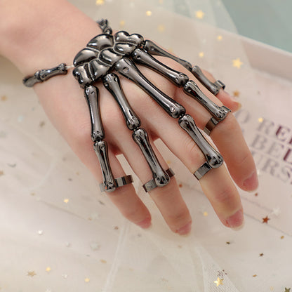 Halloween jewelry skull skeleton ghost claw finger bracelet