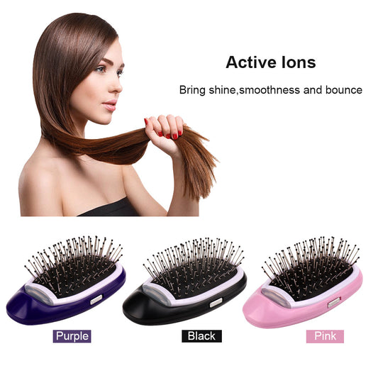 Negative ion electric hairdressing massage comb