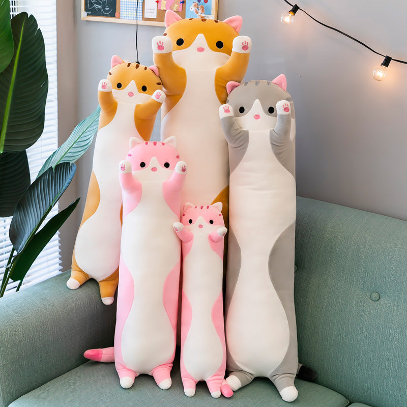 Long Cat Plush Body Pillow (3 color/ 50cm-130cm)