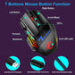 Wired Gaming Mouse RGB Silent Mouse 5500 DPI Ergonomic Mouse With LED Backlight