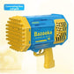 69 Holes Electric Bubble Gun Rocket Soap Bubbles Machine Gun