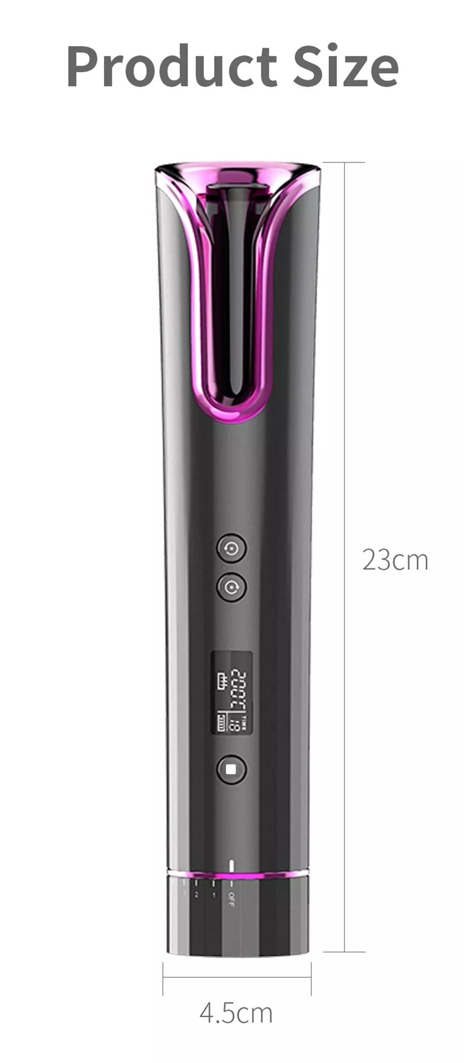 USB Rechargeable Wireless Auto Rotate Hair Curler Ceramic Spinning Automatic Roller Portable Styling Tools