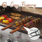 Stainless Steel Barbecue Cage Meat and Vegetable Barbecue Net Outdoor Household Barbecue Clip