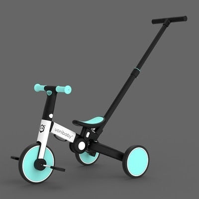 Uonibaby 4 into 1 Baby Stroller Pedal Tricycle Two Wheel Balance Bike Trolley