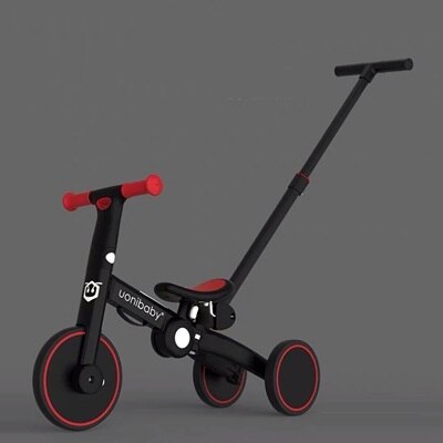 Uonibaby 4 into 1 Baby Stroller Pedal Tricycle Two Wheel Balance Bike Trolley